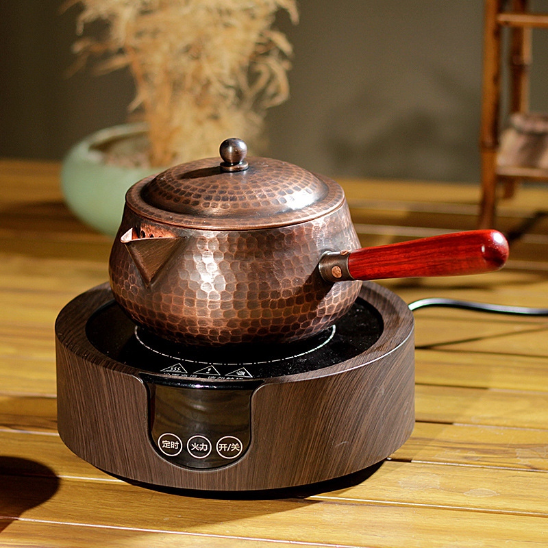 Copper pot electric ceramic stove, household multi-functional electric cooking pot, 1000w large-capacity stainless steel heater