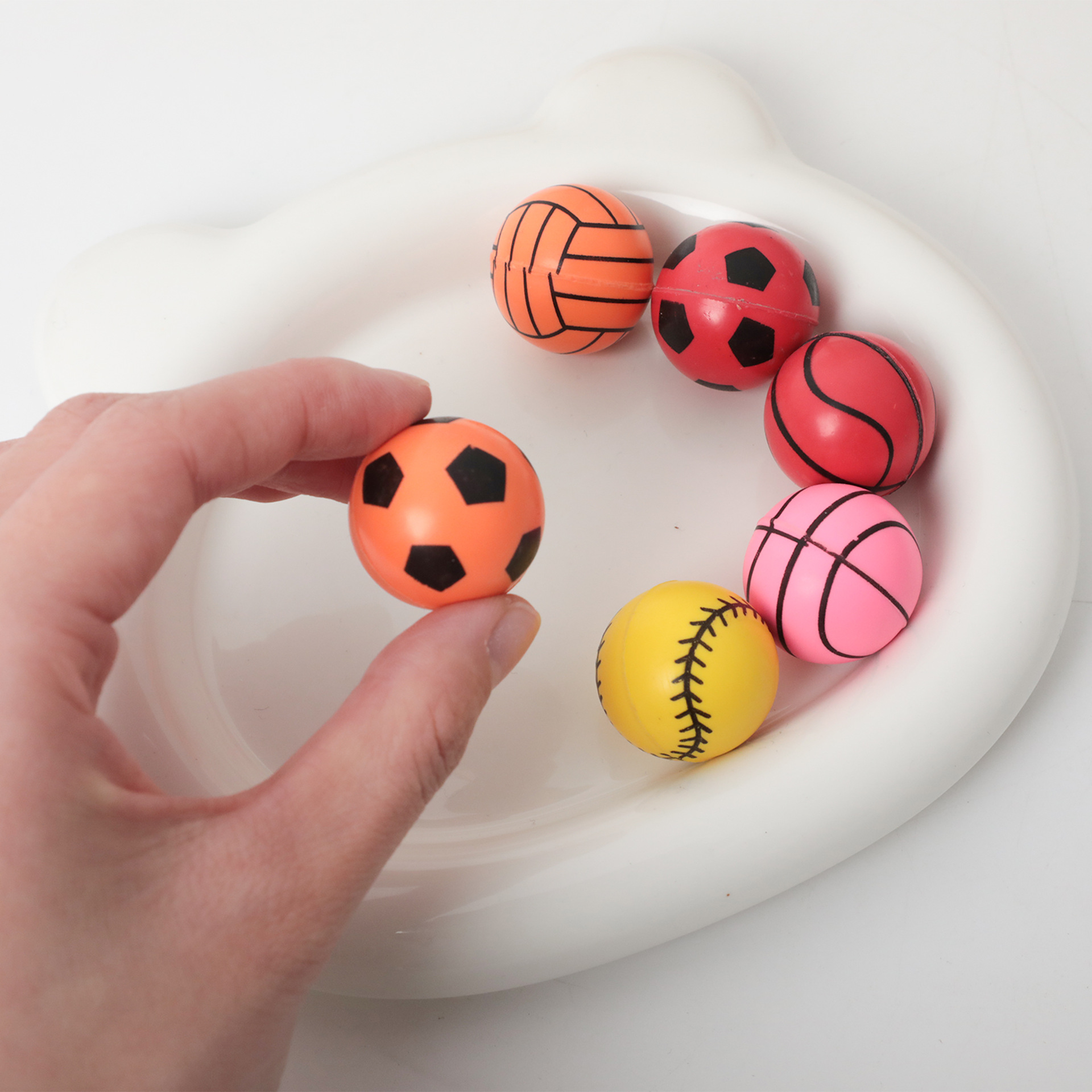 Bola elástica de goma para niños pequeña estrella alta bola elástica para niños juegos juguetes interactivos Specification image