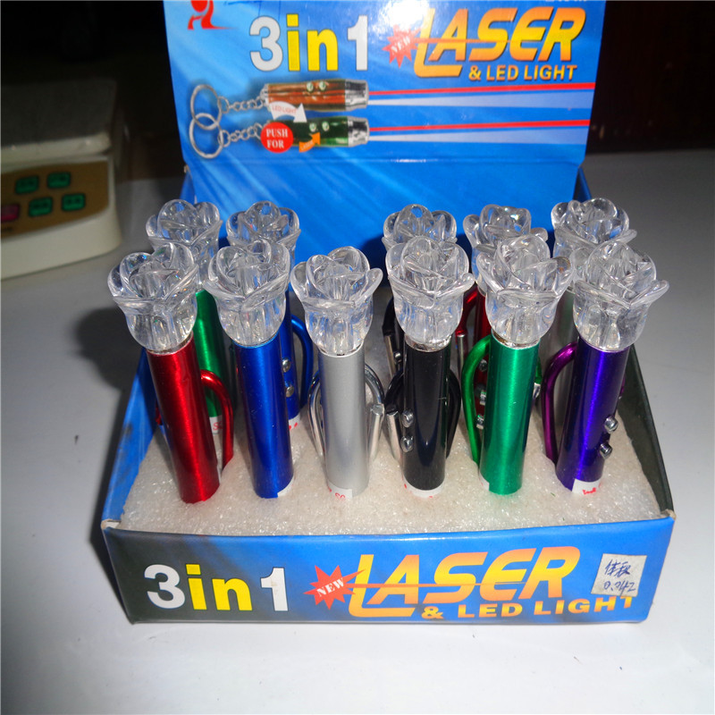 Children's toy keychains, laser lights, free gifts, infrared laser flashlights, ground promotion, direct sales from the manufacturer