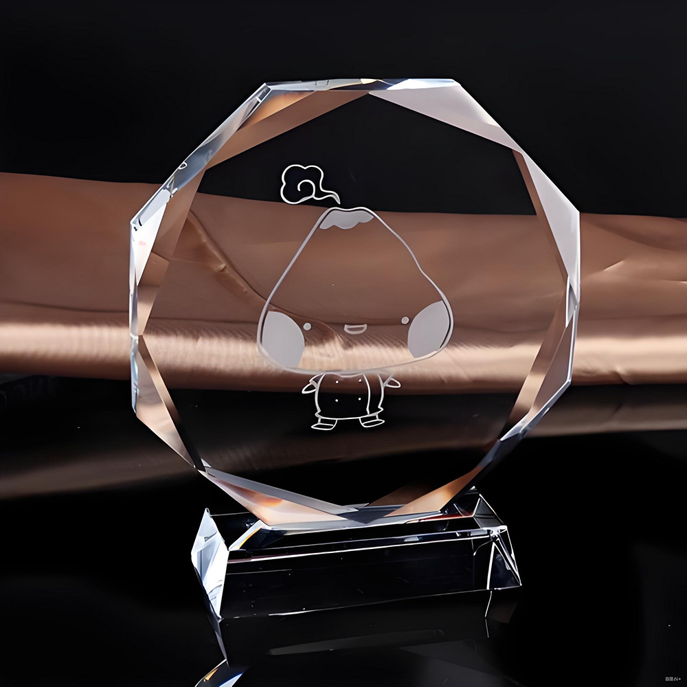 Cross-border wholesale of crystal ornaments, trophies, white blanks, consumables, crystal ornaments, crystal handicrafts, blank glass Specification image