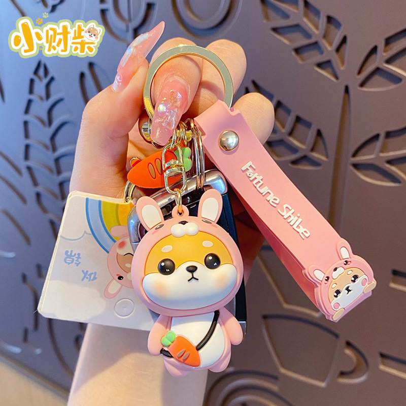 New Year Cartoon 12 zodiac Little Horse silicone keychain Creative zodiac horse pendant for the Year of the Horse mascot gift Application Scenario