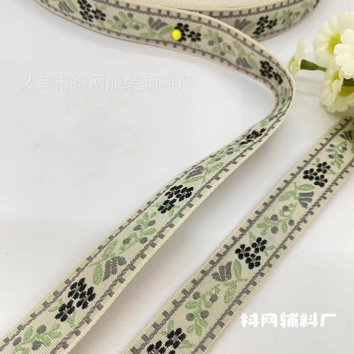 1.7cm ethnic-style jacquard webbing, DIY accessories for ethnic clothing, embroidery webbing, direct supply from the manufacturer Specification image