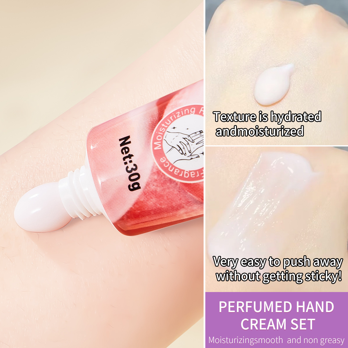 【 Cross-border Exclusive 】 Wholesale of 5-Pack of Meidian Fruit-Scented Scented Hand Cream for Hydrating, Moisturizing and Hydrating Specification image