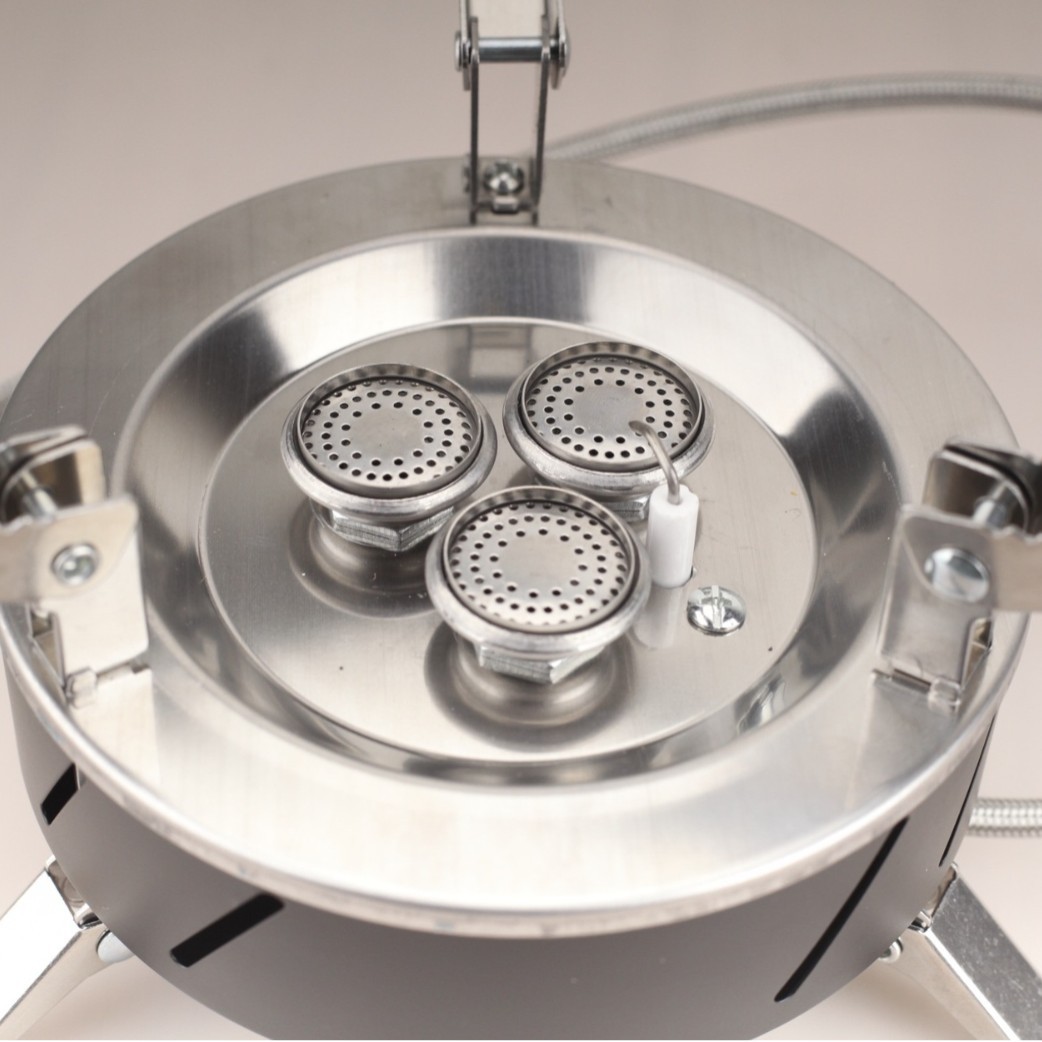 Outdoor picnic five-star fierce stove, three-head stove, portable camping stove, gas, high-altitude liquefied gas, gas stove
