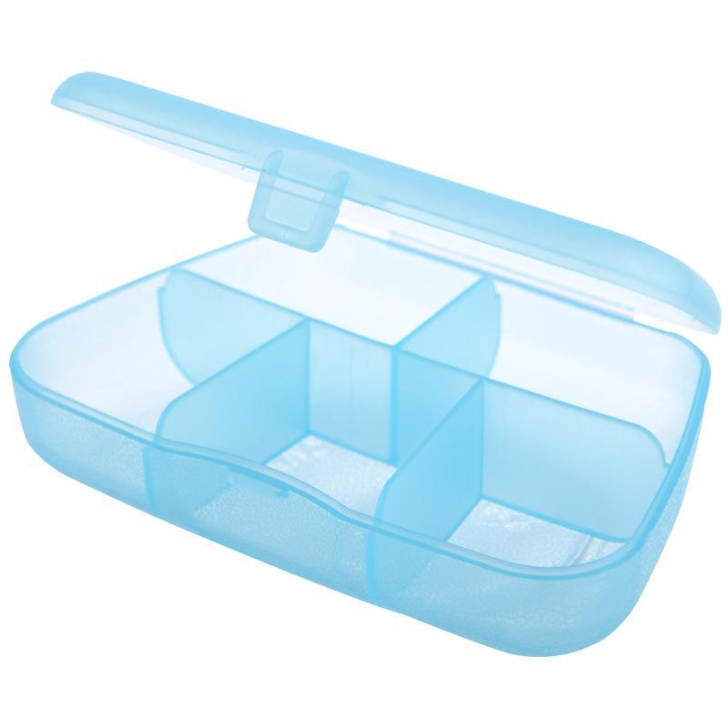 The new 5-compartment small medicine box, pill box, portable tablet packaging and storage box, shaker cup accessory can be printed with logo Item Picture