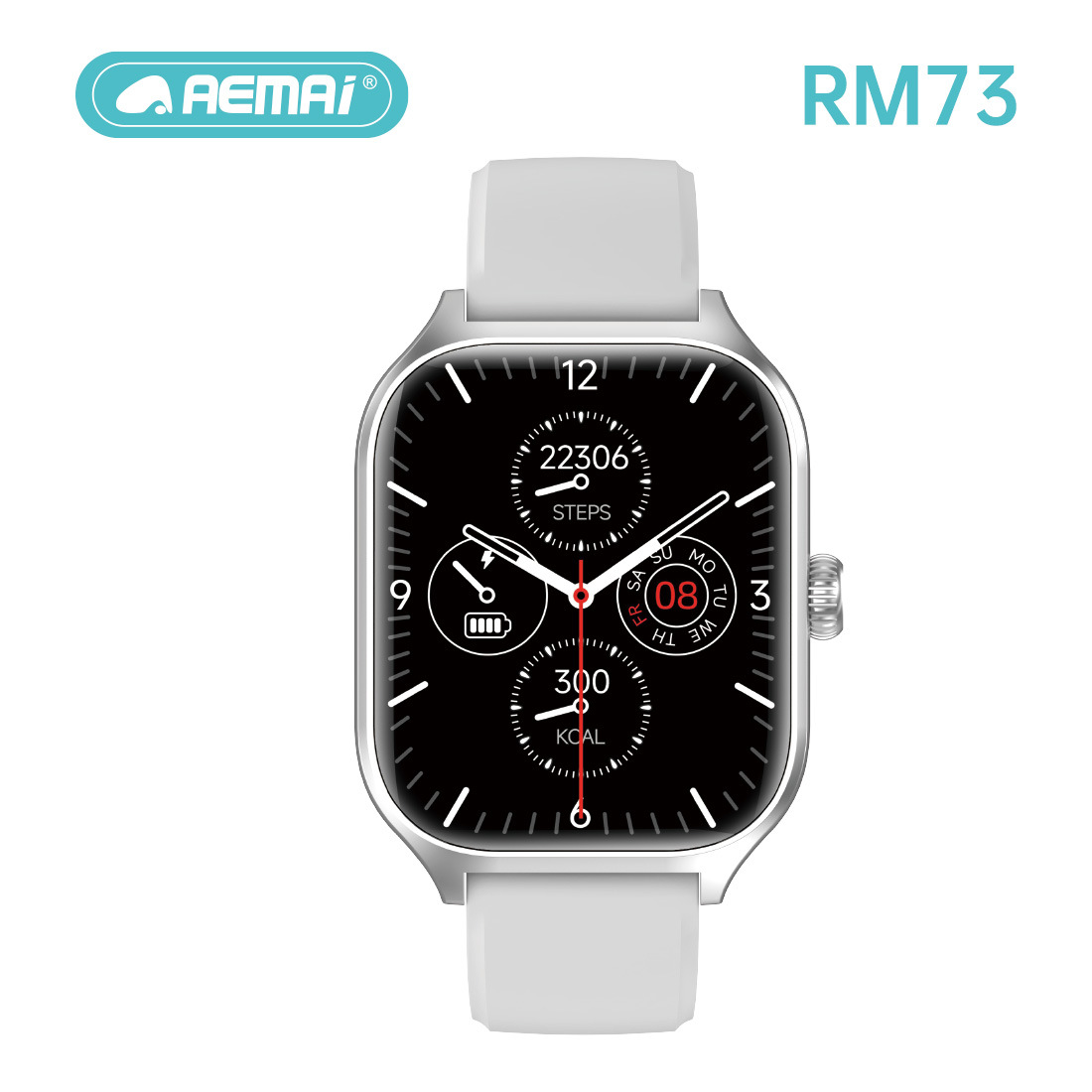 Cross-border new product RM73 square screen smartwatch, large-screen high-definition sports and health step-counting Bluetooth phone watch Application Scenario