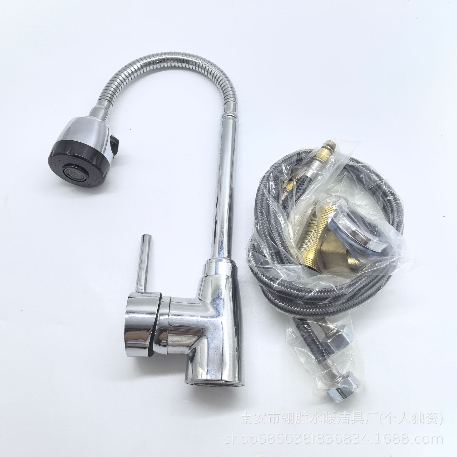 厨房龙头防溅水龙头万向管冷热洗菜洗碗旋转单冷水槽不锈钢洗碗盆