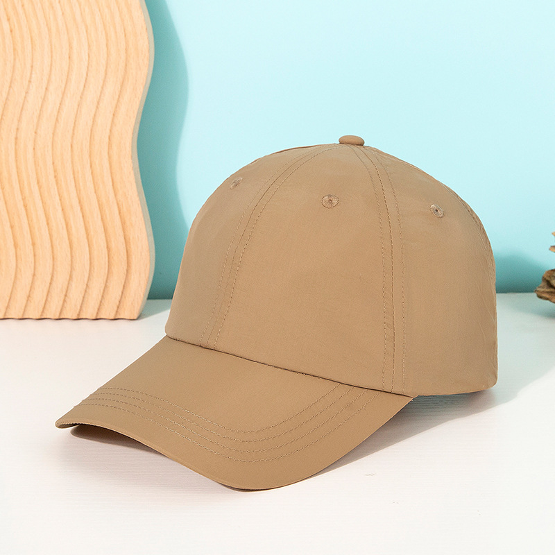 Solid-color baseball caps, men's and women's sun protection hats, trendy golf hardtop sunshade baseball caps for Spring and Summer 2025 details Picture
