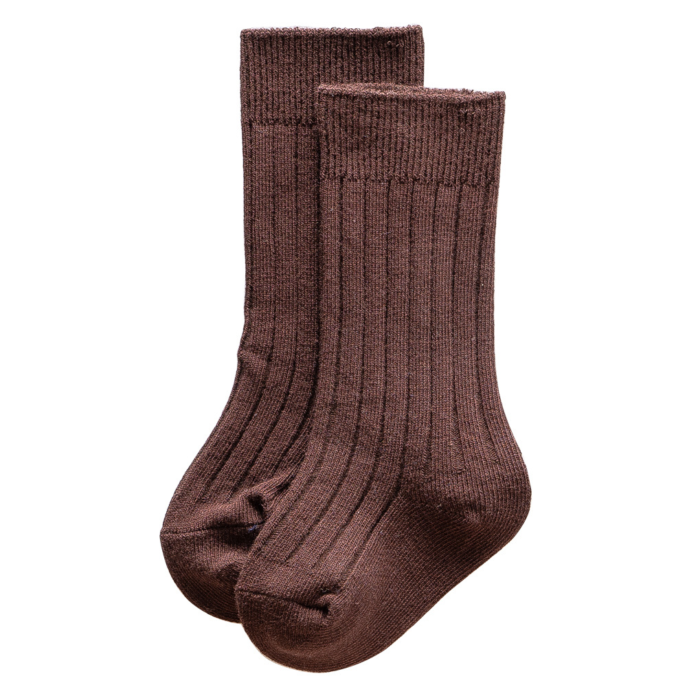 New double-needle pit strip baby knee-length mid-calf socks, 13-color loose-fitting children's socks for autumn and winter 2025 Item Picture