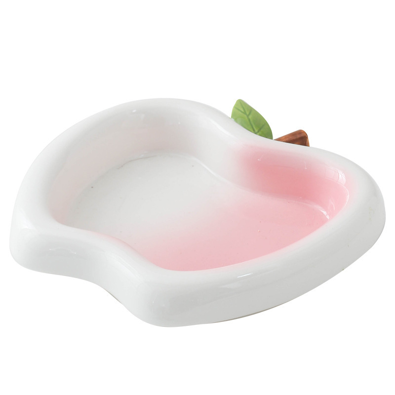 Ceramic cat food bowl, pet dog bowl, anti-black chin, cute and high appearance level, protecting cervical vertebrae, water bowl and rice bowl, anti-tipping