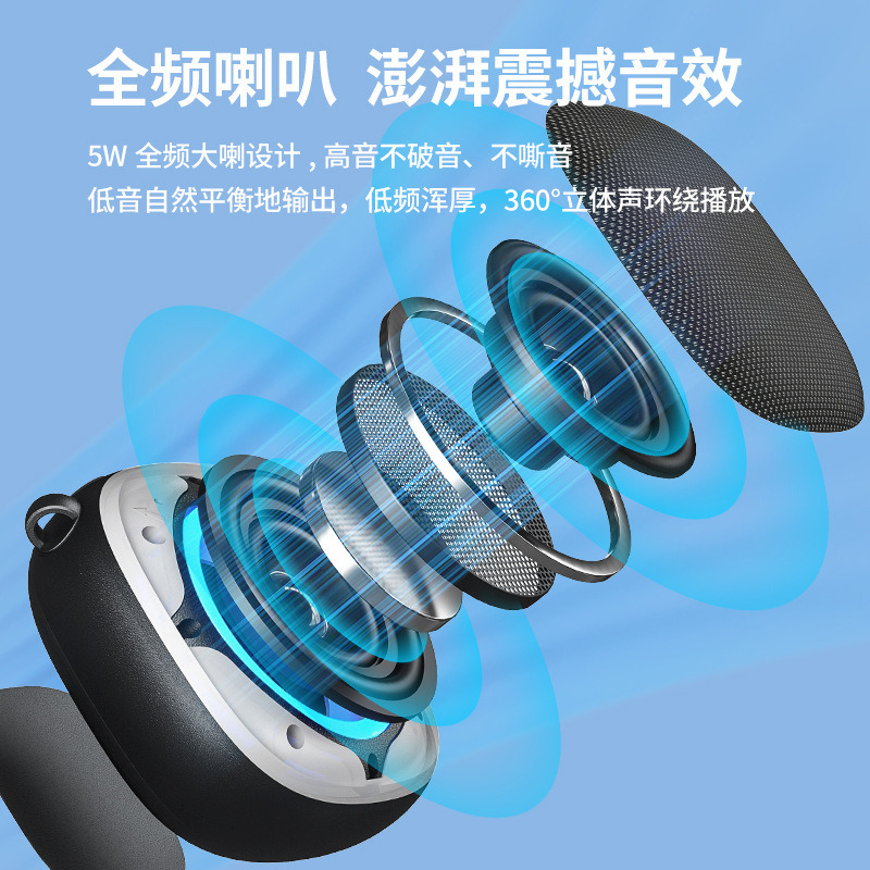 Magnetic Bluetooth speaker, portable fabric waterproof mini speaker, subwoofer, outdoor 2026 new model, wireless Application Scenario