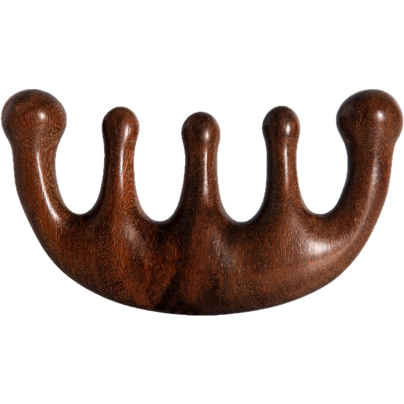 Multi-functional wooden massage comb, massage hair care and neck protection comb, portable hair combing wonder Item Picture