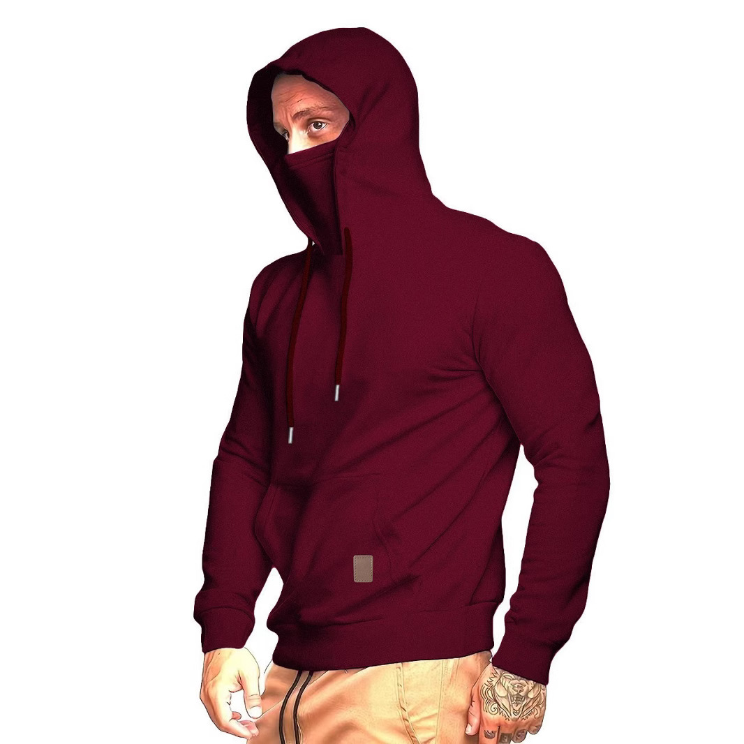eBay cross-border sportswear, men's hoodie, long-sleeved T-shirt, Call of Duty, European and American men's face mask hoodie details Picture