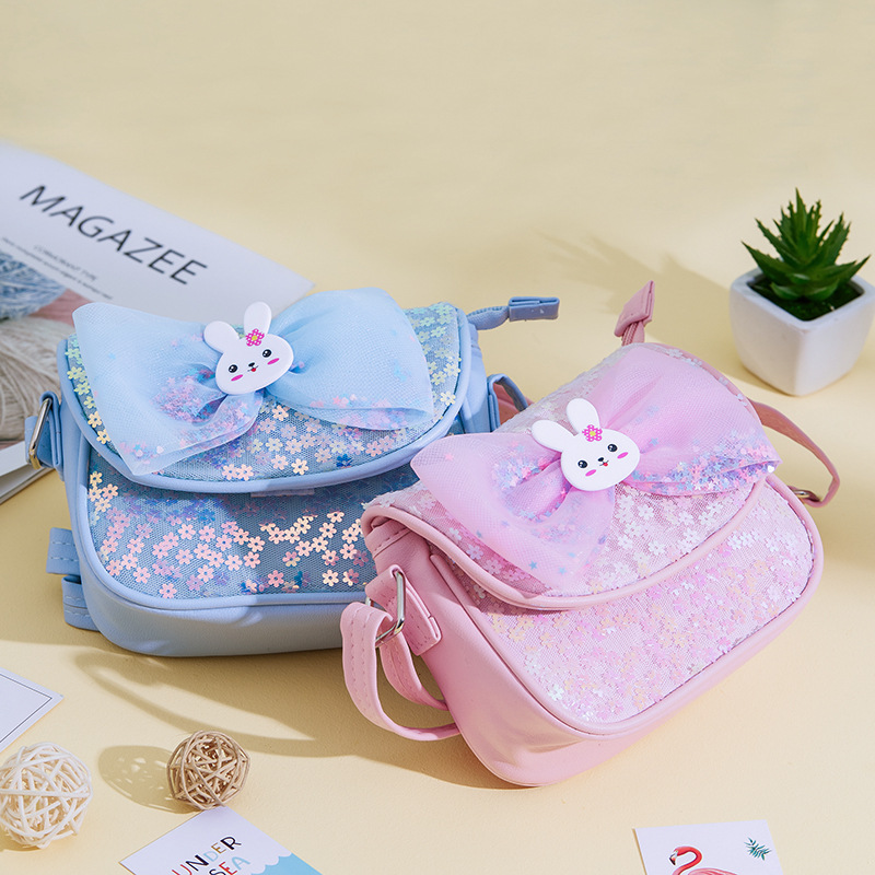 儿童包包小女孩斜挎包洋气装饰包可爱包可定制logo闪光亮片防水