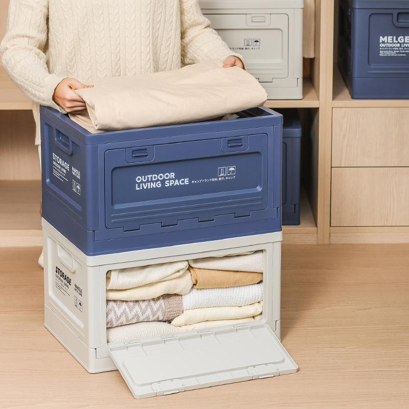 Carefully selected folding storage boxes, clothing storage cabinets, car plastic toy storage boxes, thickened cotton quilt organizing and storage cabinets Application Scenario