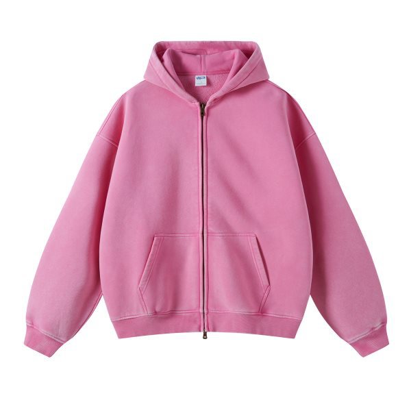 European and American high street retro batik washed distressed hooded zipper hoodie oversized loose hoddies hoodie Application Scenario