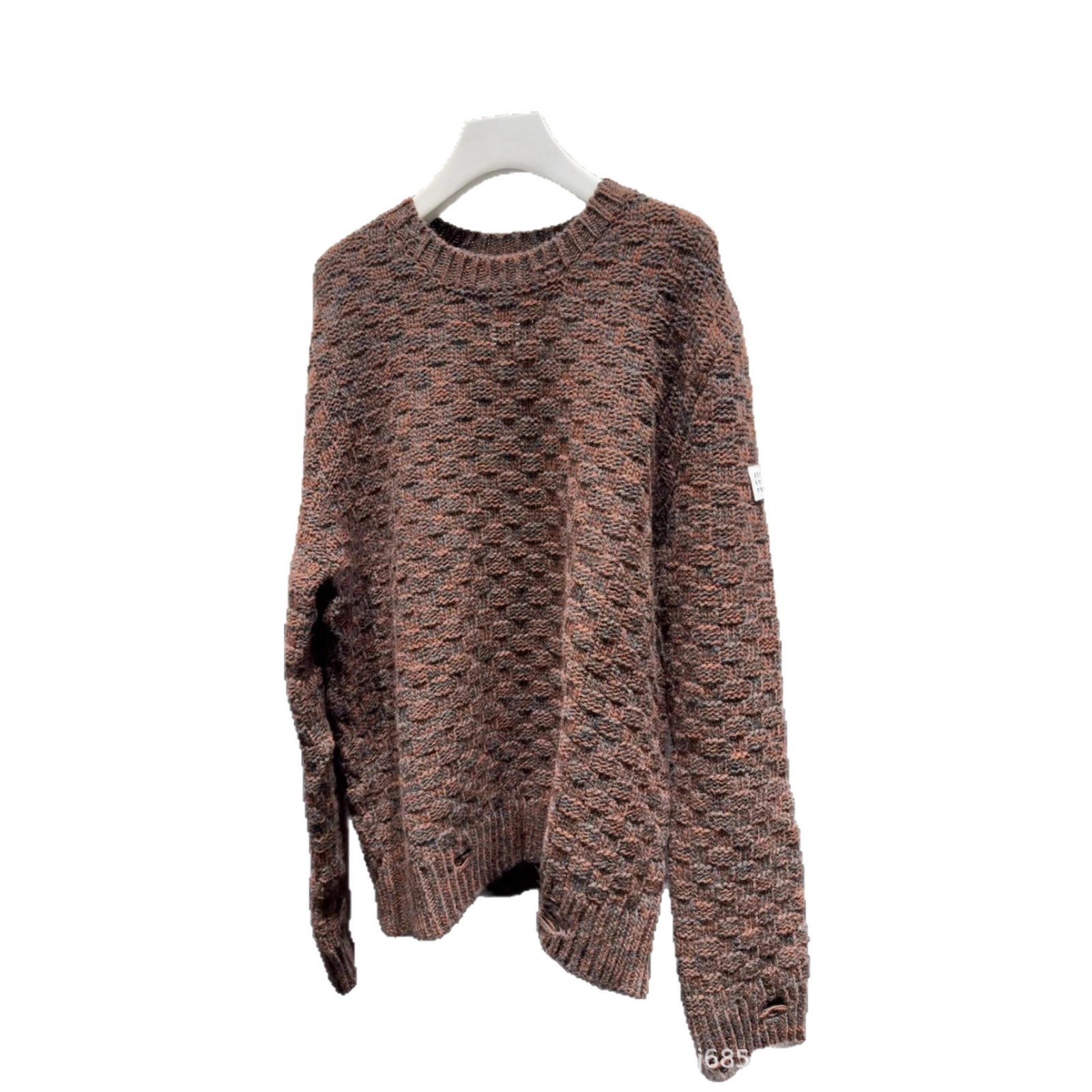 Maillard classic coarse-knit blended yarn round-neck pullover knitted sweater for women with a niche design in the 2025 autumn/winter collection Item Picture