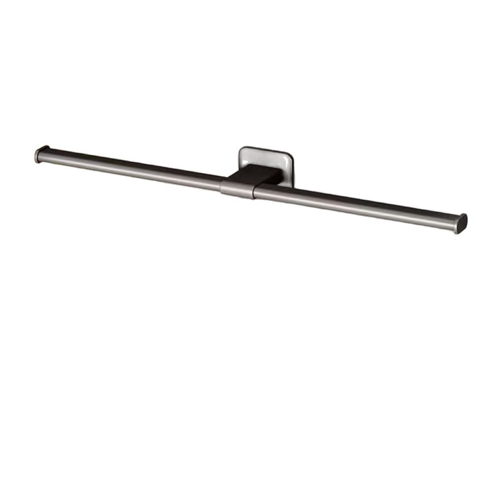 免打孔轻奢毛巾架子卫生间壁挂置物架浴室单杆厕所洗手间收纳挂架详情图5