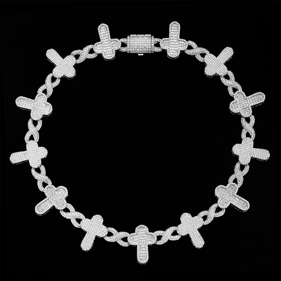 项链/珍珠/天然石项链/珍珠链条女款拼接气质/珍珠项链产品图