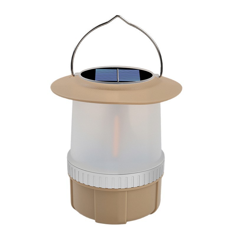 Pailide's new solar-powered hand-cranked multi-functional camping lamp, USB charging emergency light, LED outdoor lighting tent Item Picture