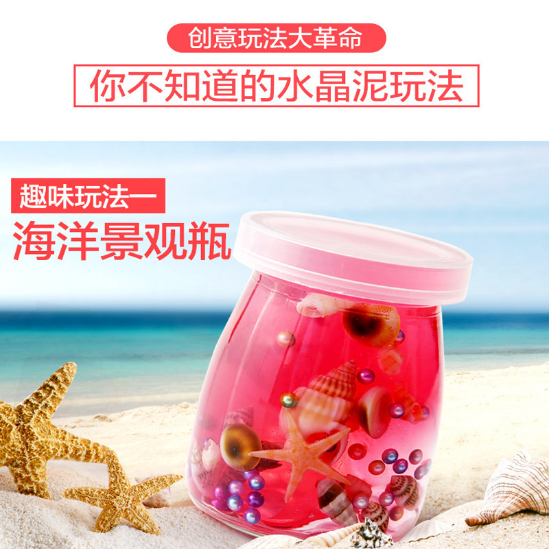Bulk crystal clay, slime color clay set, transparent plasticine, children's diy handmade toys, street stall goods Application Scenario