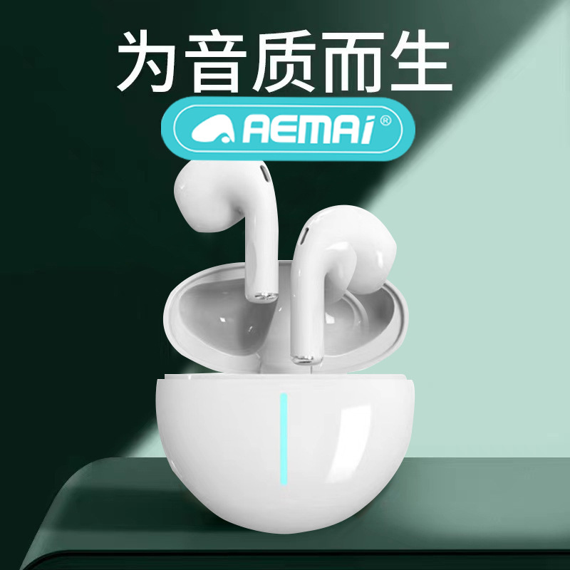 AEMAI Bluetooth headphones feature low latency, high sound quality, 5.1 true battery life, dual-ear true wireless, and ultra-long battery life for sports music listening Specification image