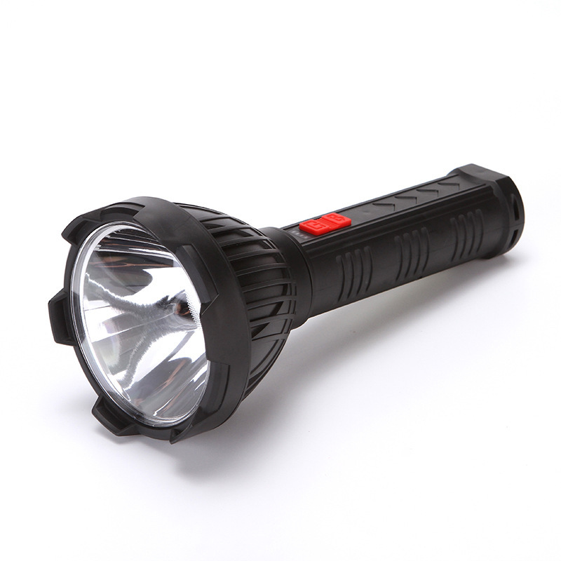 TY-850新款强光充电手电筒便携家用LED照明灯大容量多功能远射灯白底实物图