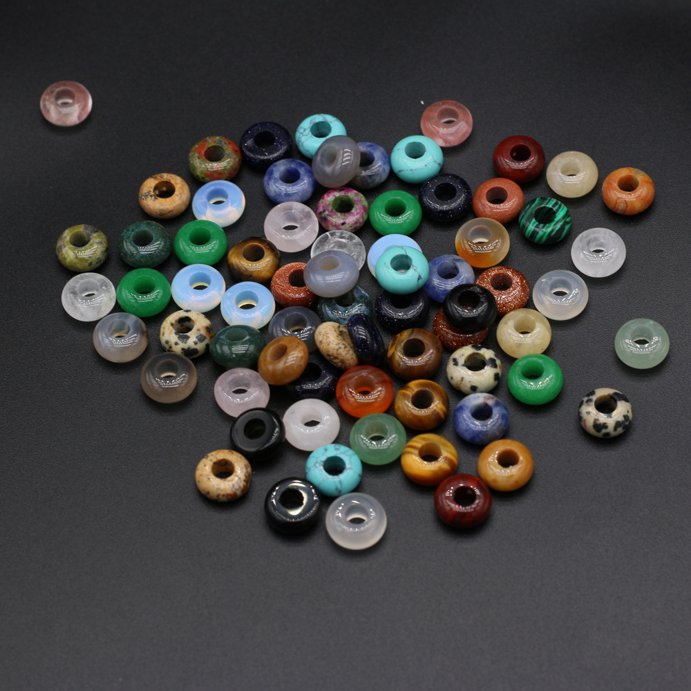 Wholesale of 5x10mm natural jade crystal abacus large-hole beads and loose beads diy bracelet accessories Application Scenario