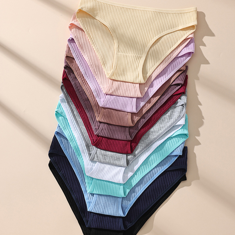 Cross-border underwear, sexy threaded underwear, women's underwear, European and American women's underwear, sports pure cotton low-rise women's triangle shorts Specification drawing