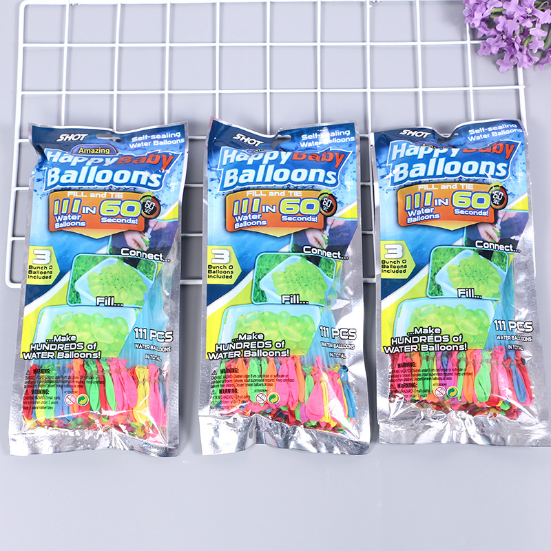 凯曼现货快速注水气球打水仗气球灌水冲水气球魔术小气球儿童夏日