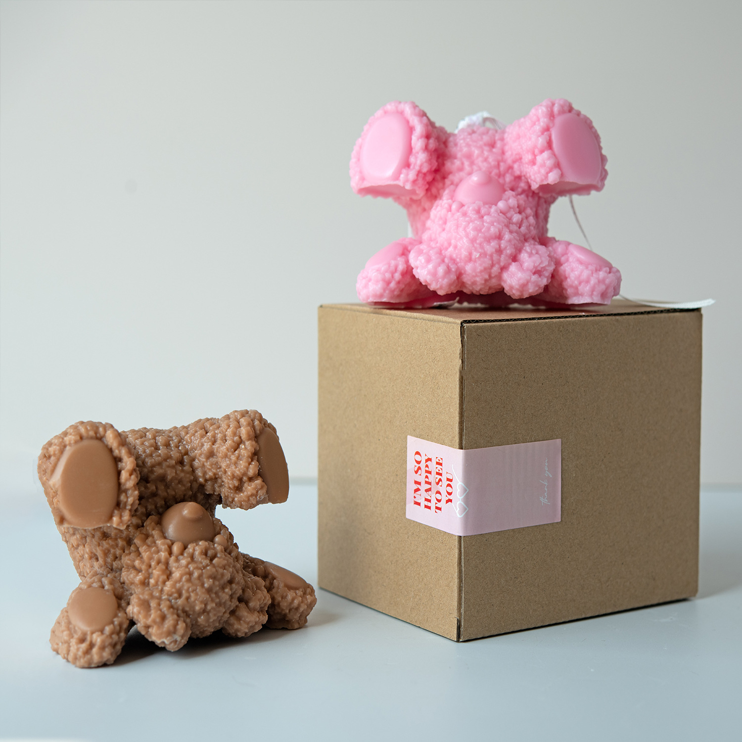 爆款热销倒立熊造型蜡烛摆件可爱ins创意装饰批发礼物伴手礼卡通