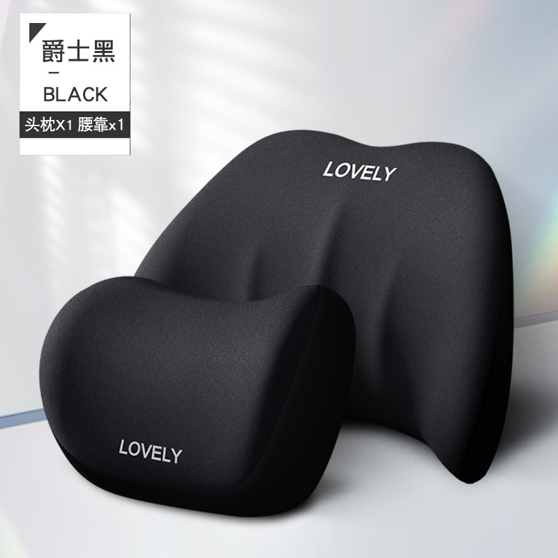 Car headrest, memory foam lumbar support, car seat cushion, backrest set, all-season universal car neck support pillow Application Scenario