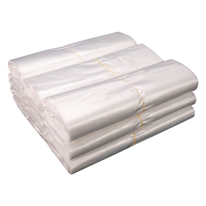 White transparent plastic bags, commercial small hand-held vest bags, disposable takeout packaging bags, breakfast food bags Item Picture