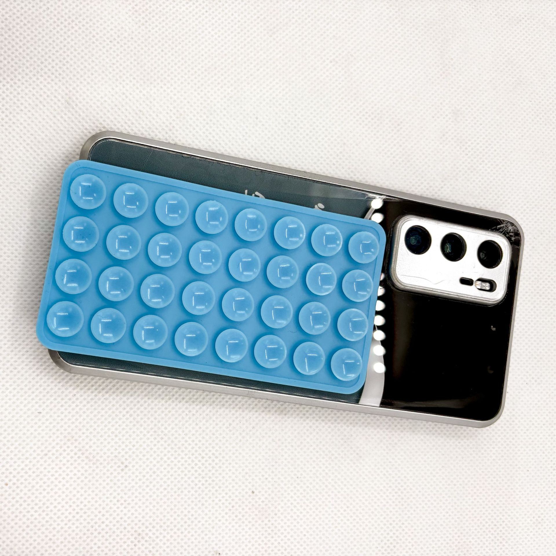Mobile phone suction cup, cross-border 32-piece double-sided suction cup, tablet pad car stand, strong rectangular silicone suction cup Specification drawing