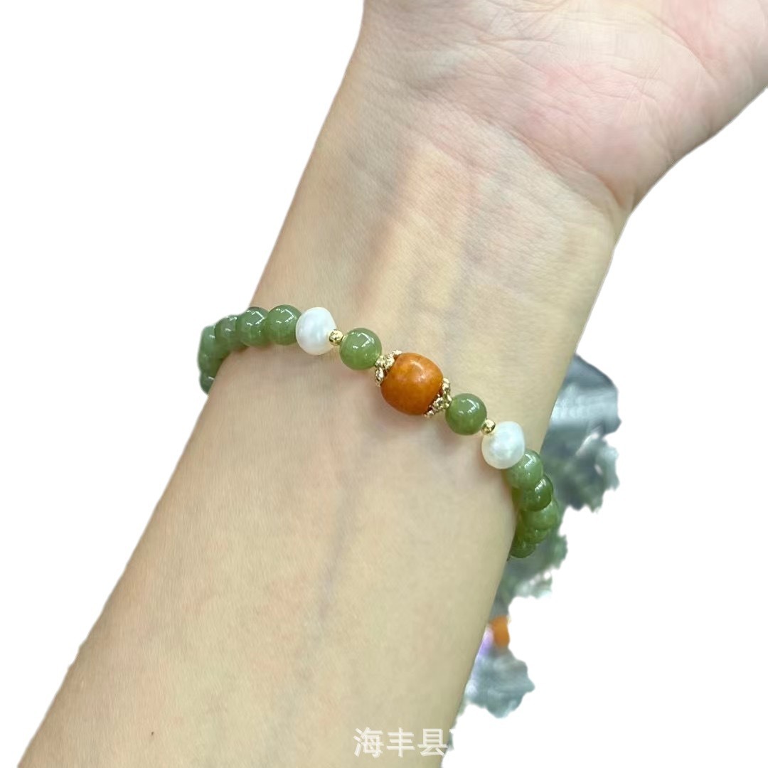 手串/合香珠/中药手串/文玩手串/合香手串白底实物图