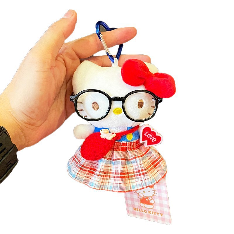 hellokitty plush toy, genuine Hello kitty doll, cute kt cat doll bag pendant Item Picture