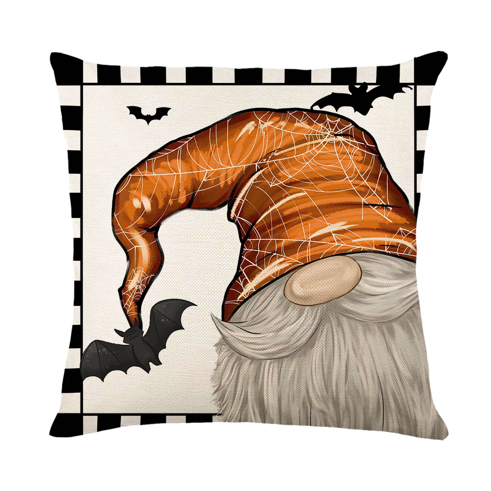 Halloween letter-printed pillowcase, polyester cross-border home decoration sofa cushion cover, living room and bedroom pillow cover Application Scenario