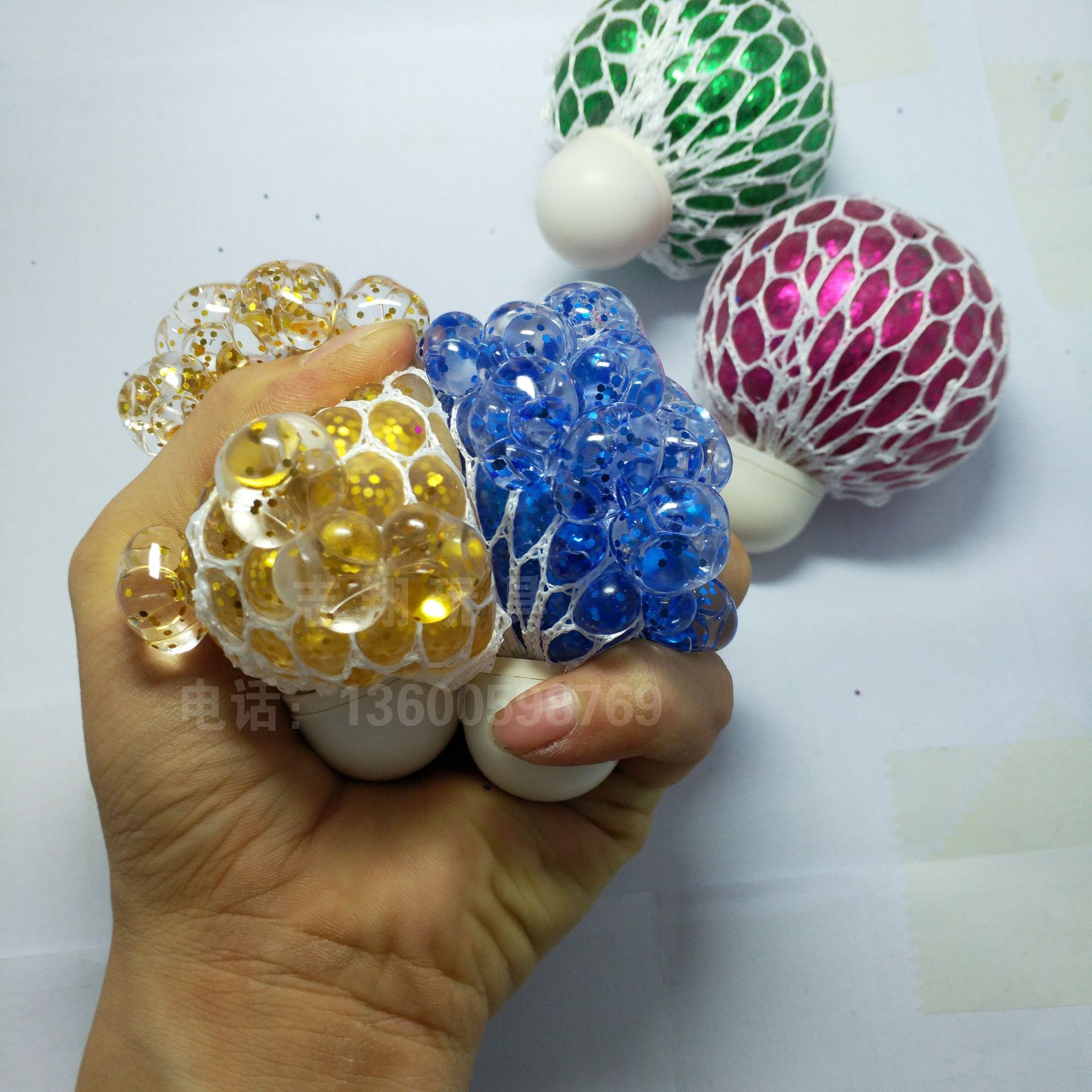 6.0 Colored pearl Grape balls, medium-sized gold powder covered release balls, new and unique children's toys, direct sales from the manufacturer