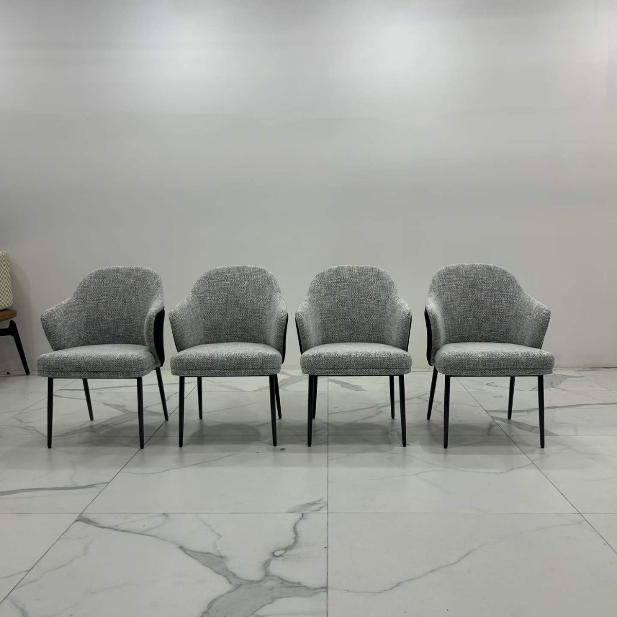 Star Furniture Factory wholesals Anji chairs, cotton and linen dining chairs, Italian-style light luxury home small-sized apartment chairs, designer negotiation chairs, and commercial sofa chairs details Picture