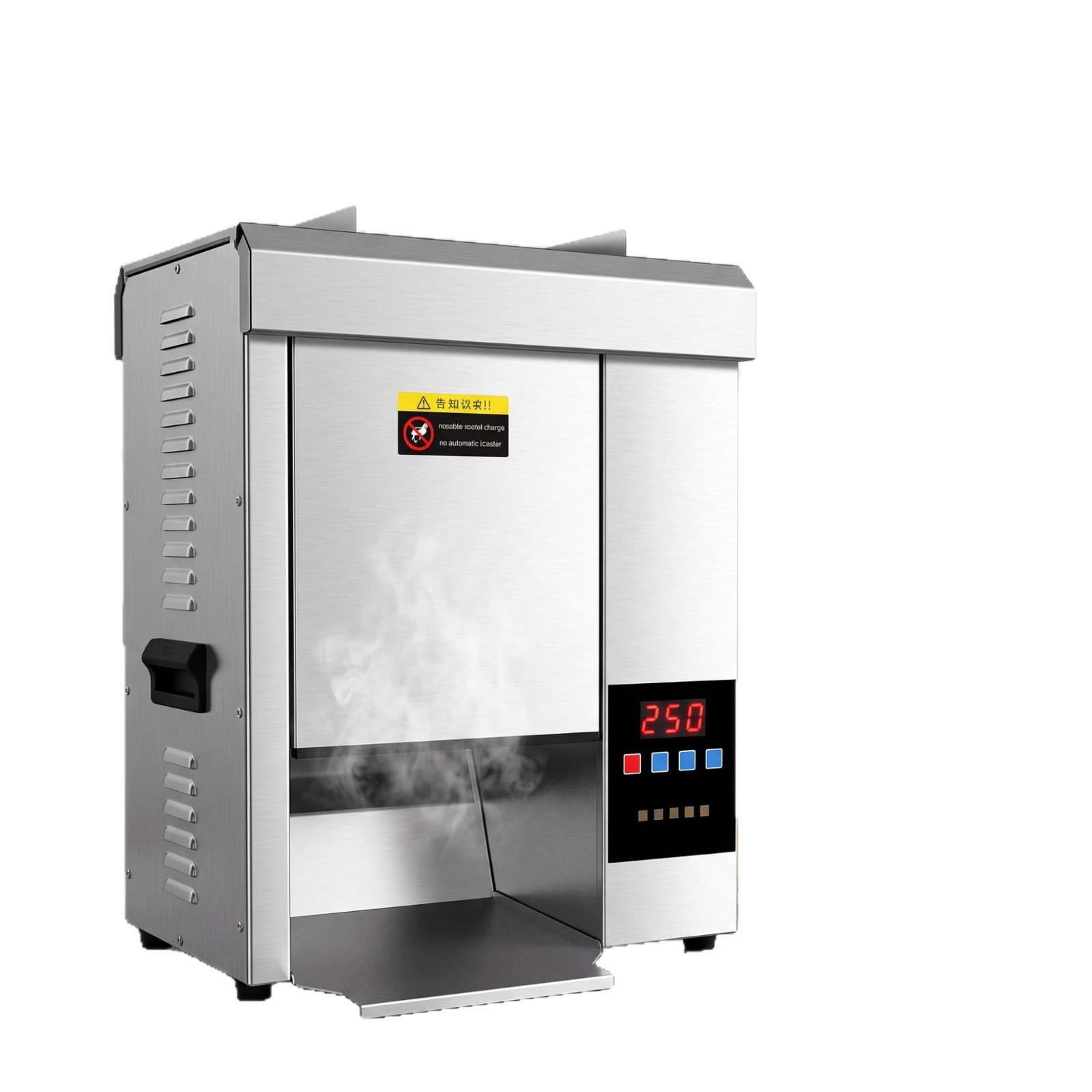 The commercial fully automatic hamburger machine features intelligent temperature control, a stainless steel body that preheats quickly, heats evenly, is easy to clean and serves food Item Picture