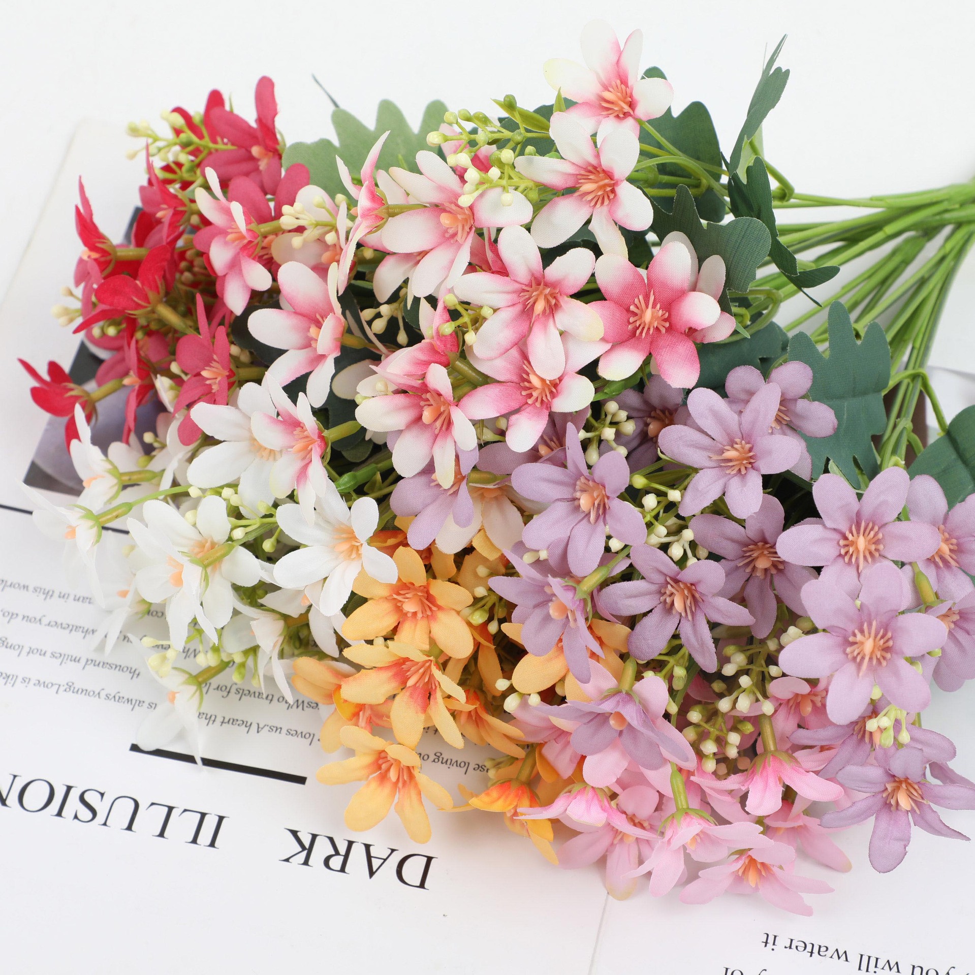 跨境热销仿真花绣球花小兰花家居装饰摆件节日气氛布置假花批发详情图4