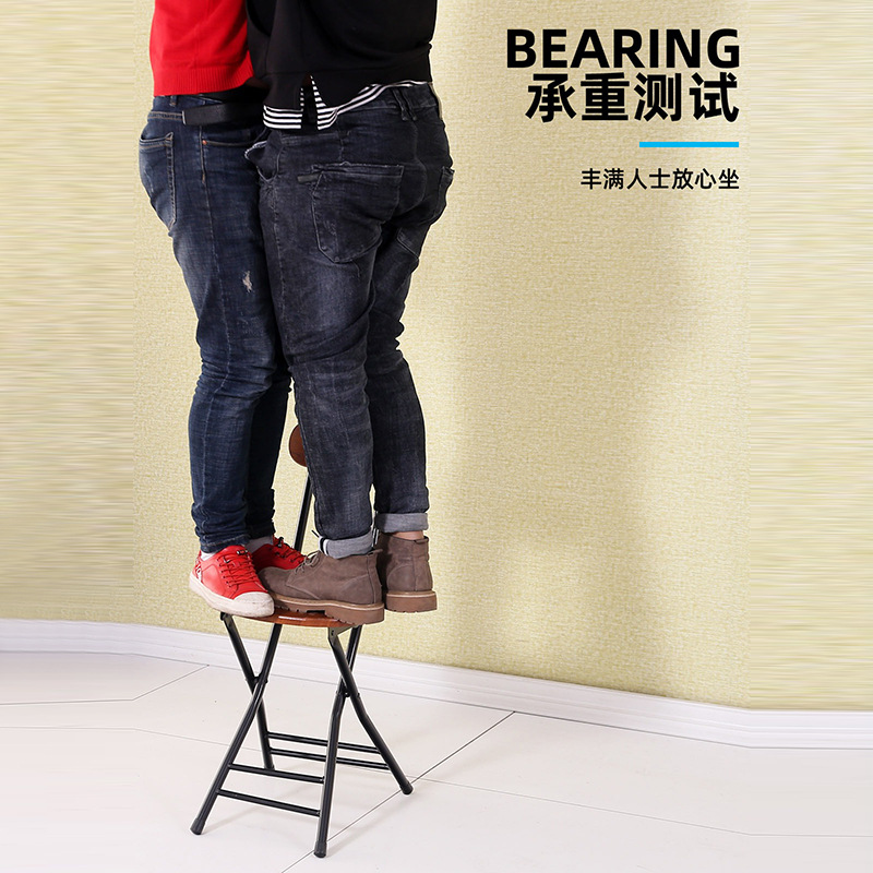 Folding chairs, stools, household chairs, dining tables, stools, high stools, small round stools, stools with backrests, simple and portable Item Picture