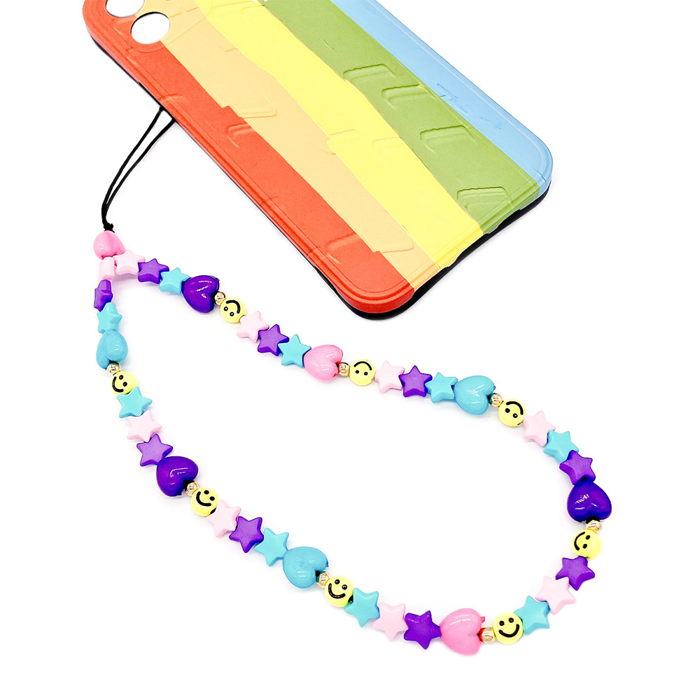 手机链/手机链女款短款时尚/手机/韩国水晶手机挂绳/手机挂绳产品图