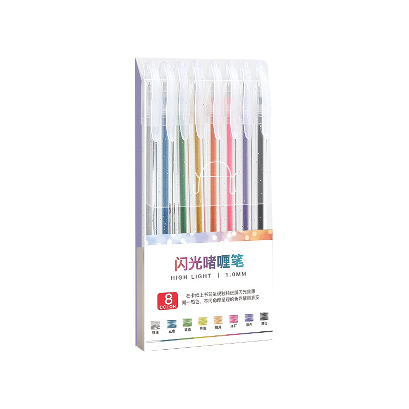 荧光笔/点石制笔荧光笔/LED荧光板/闪粉珠光粉/口红管白底实物图