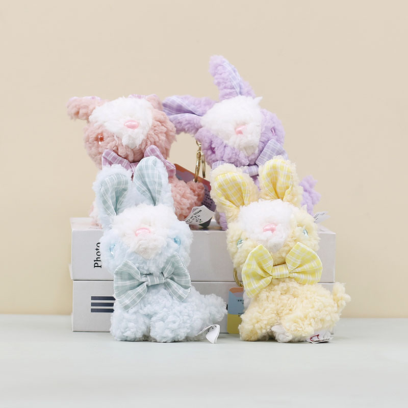 可爱歪歪兔挂件卡通毛绒玩具小兔子公仔包包挂饰钥匙扣娃娃小玩偶