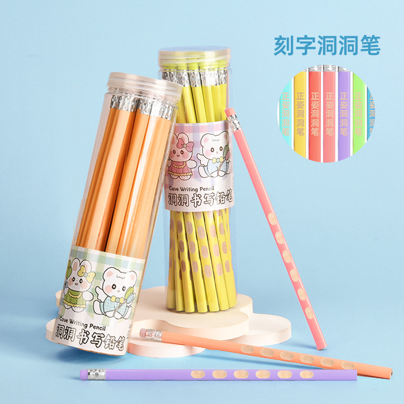 Customized drawing and sketching stationery pencils, LOGO engraving, examination-specific upright HB pencils wholesale and custom-made details Picture