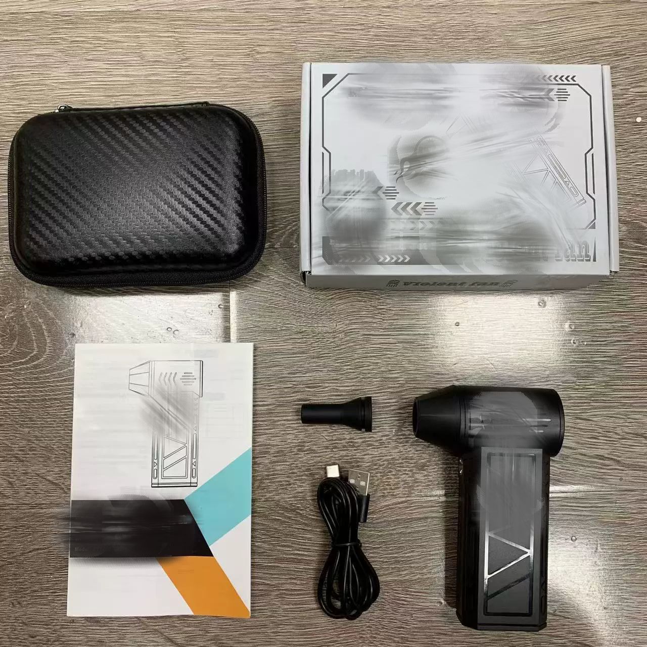 High-speed fan brushless mini portable dust removal outdoor handheld wireless hair dryer details Picture
