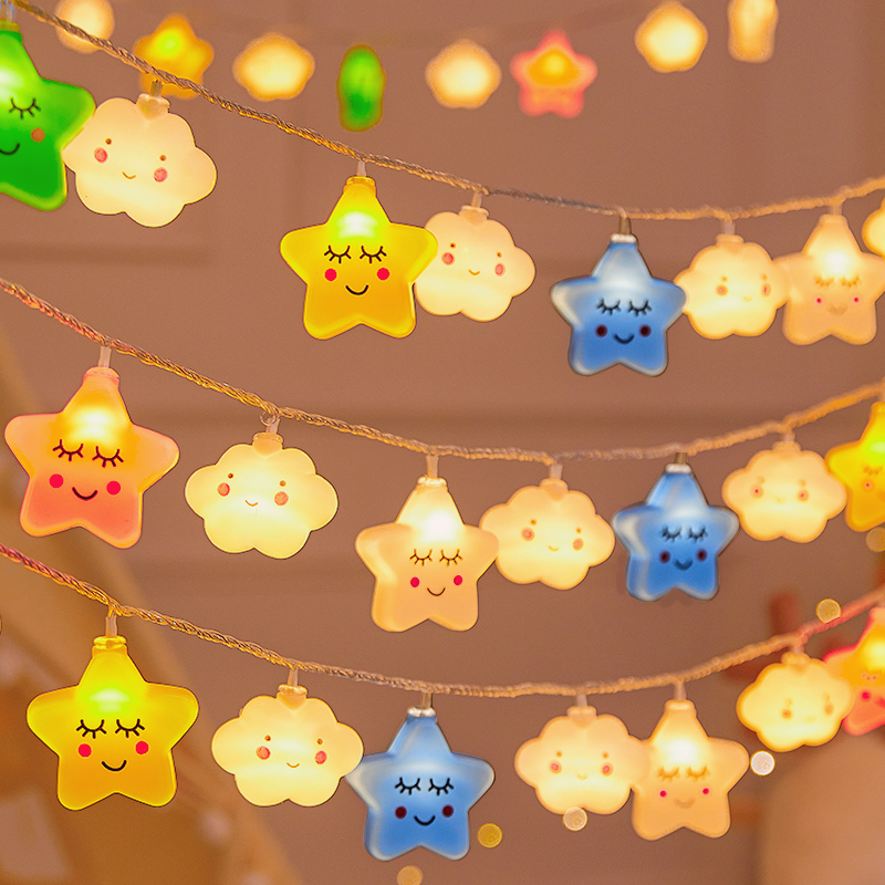 led small colored lights, flashing lights, string lights, starry sky lights, birthday stall atmosphere lights, trunk surprise decorative light strips