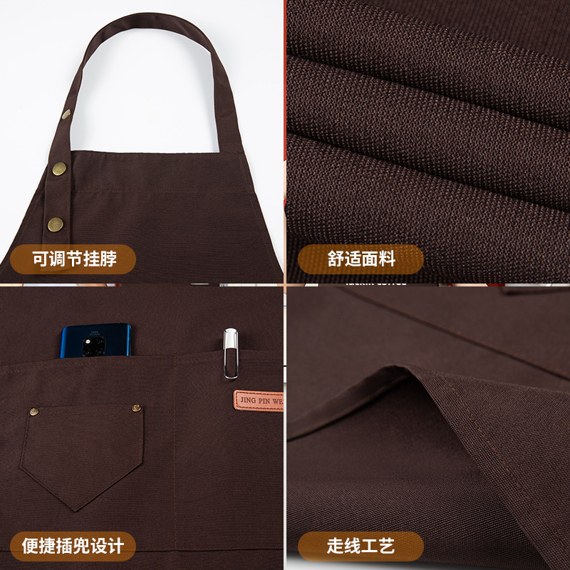 围裙/护袖/烧烤pu围裙男/工作服/擦手巾细节图