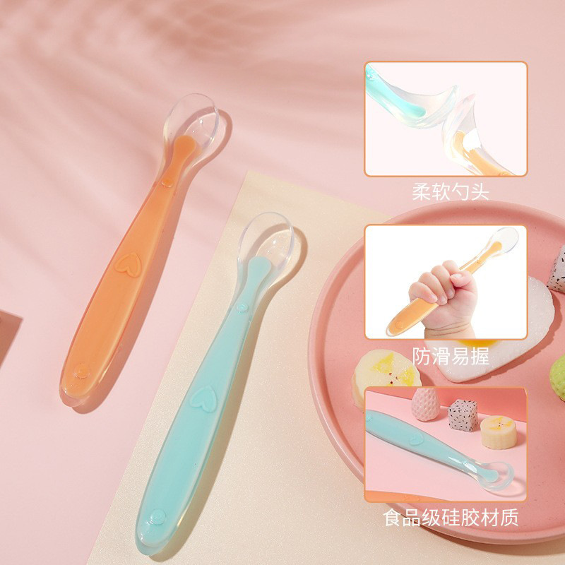 Soft, anti-slip, BPA-free children's spoon details Picture